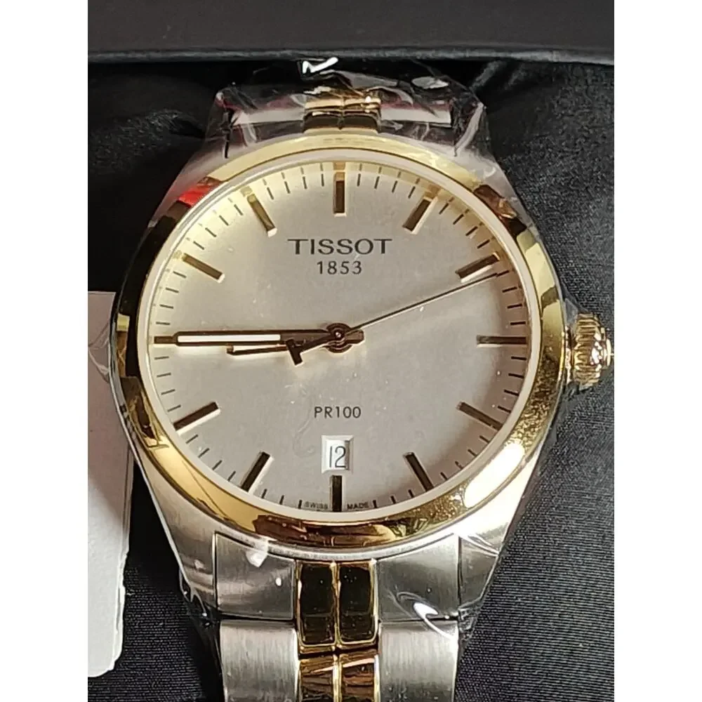 Nwt Tissot $450 T1014102203100 Store Display 9.7 / 10 Men's PR 100 Silver Dial